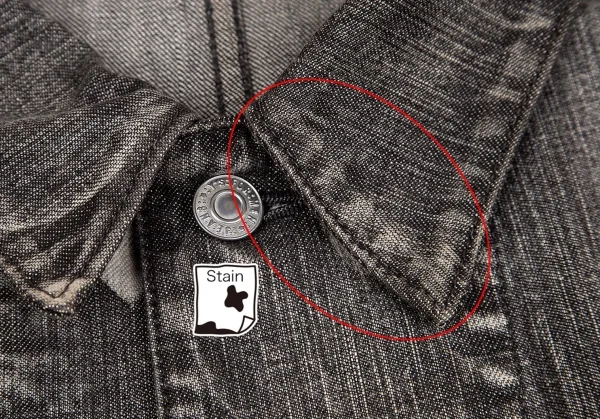 ワイズフォーメンY's for men スポテッドホースウォッシュドデニムカバーオール 黒3 K-75673_006