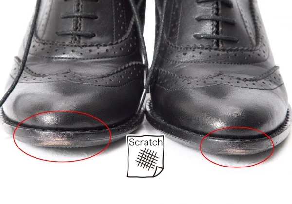 ヨウジヤマモト ファムYohji Yamamoto FEMME レザーハイヒールウイングチップシューズ 黒2 K-75704_005