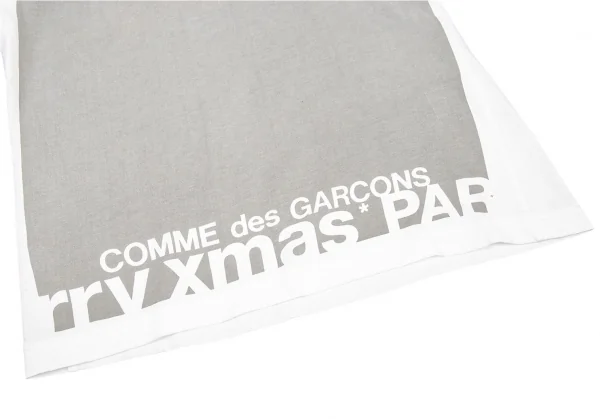 コムデギャルソン パルファムCOMME des GARCONS PARFUM 製品プリントクリスマスTシャツ グレー白S K-75741_008