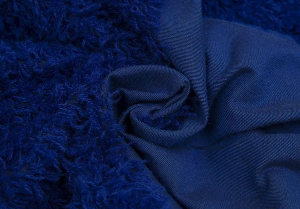 132 5. イッセイミヤケ 132 5. ISSEY MIYAKE ボア装飾ドルマンスリーブデザインジャケット 青3 K-75756_014