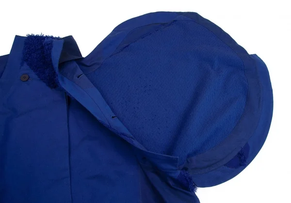 132 5. イッセイミヤケ 132 5. ISSEY MIYAKE ボア装飾ドルマンスリーブデザインジャケット 青3 K-75756_008