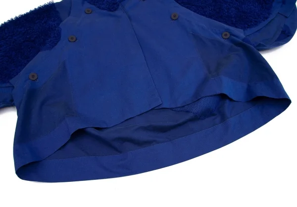 132 5. イッセイミヤケ 132 5. ISSEY MIYAKE ボア装飾ドルマンスリーブデザインジャケット 青3 K-75756_009