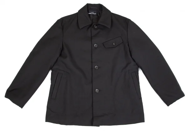 トリコ コムデギャルソンtricot COMME des GARCONS オールドギャバフラップポケットジャケット 黒M位 K-75805_002