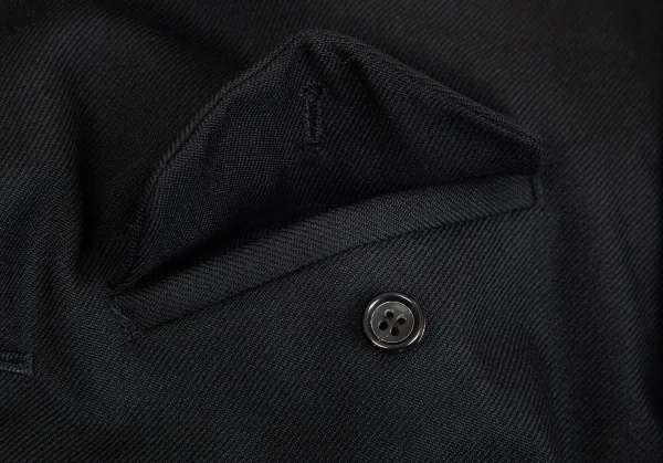 トリコ コムデギャルソンtricot COMME des GARCONS オールドギャバフラップポケットジャケット 黒M位 K-75805_006