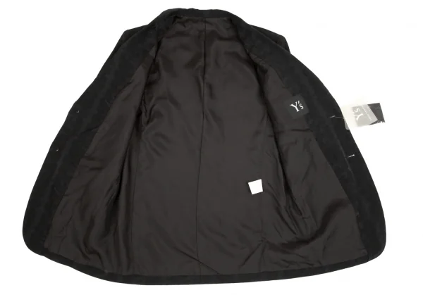 ワイズY's カモフラジャガードレーヨンポリジャケット 黒L位 K-75813_010