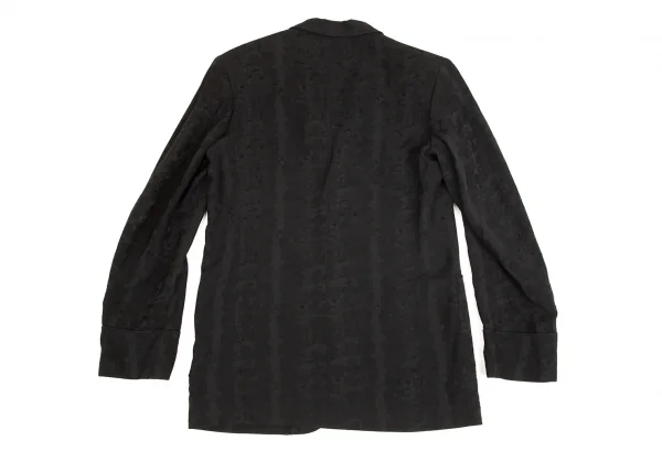 ワイズY's カモフラジャガードレーヨンポリジャケット 黒L位 K-75813_011