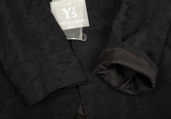 ワイズY's カモフラジャガードレーヨンポリジャケット 黒L位 K-75813_006