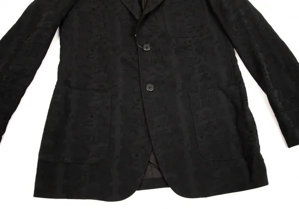 ワイズY's カモフラジャガードレーヨンポリジャケット 黒L位 K-75813_007