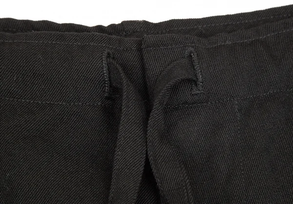 ワイズフォーリビングY's for living BASIC ウールギャバワイドパンツ 黒M K-75816_003