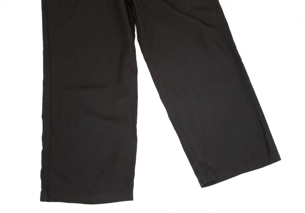 ワイズフォーリビングY's for living BASIC ウールギャバワイドパンツ 黒M K-75816_006