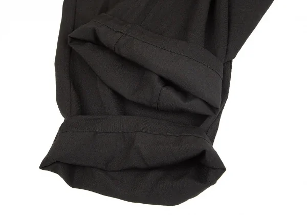 ワイズフォーリビングY's for living BASIC ウールギャバワイドパンツ 黒M K-75816_007