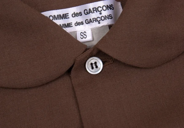 コムコム COMME des GARCONS パフスリーブリボンタイ半袖シャツ