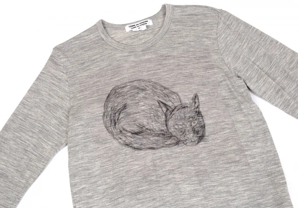 コムコム コムデギャルソンCOMME des GARCONSプリントウール