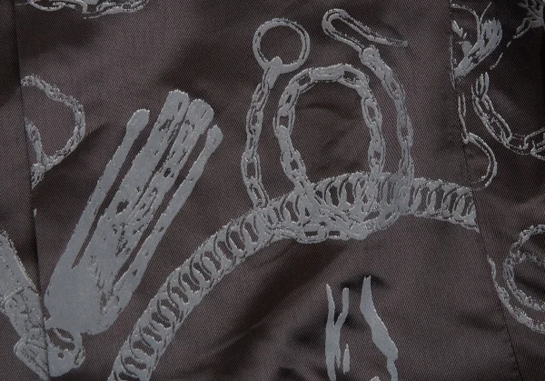 ベルンハルトウィルヘルム Bernhard Willhelm シャドーストライプギャザーネックラグランジャケット 黒34 K-76022_011