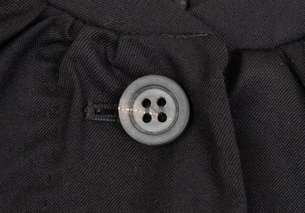 ベルンハルトウィルヘルム Bernhard Willhelm シャドーストライプギャザーネックラグランジャケット 黒34 K-76022_004