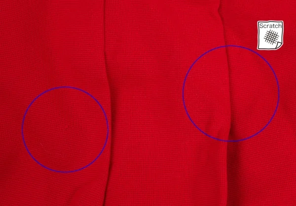 コムコム コムデギャルソンCOMME des GARCONS エステル製品染めバックチェーン装飾プリーツキュロットパンツ 赤SS K-76043_012