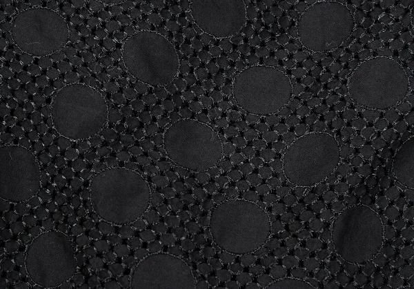 トリココムデギャルソンtricot COMME des GARCONS ドットエンブロイダリーレースチュニックブラウス 黒S K-76050_009