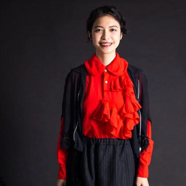 COMME des GARCONS See-through Zip Hem Frill Jacket K-76094_018