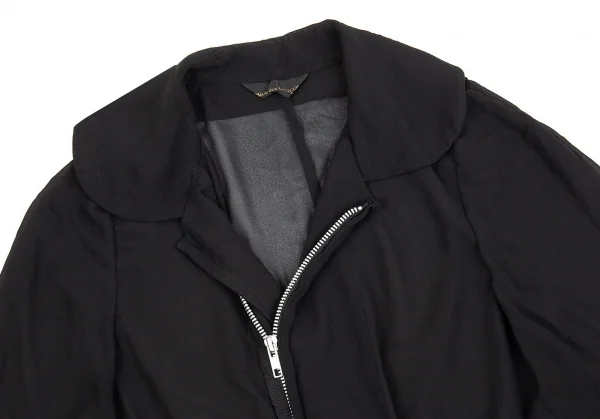 COMME des GARCONS See-through Zip Hem Frill Jacket K-76094_003