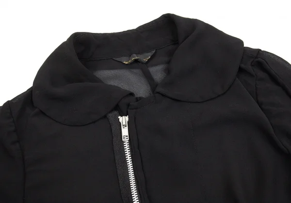 COMME des GARCONS See-through Zip Hem Frill Jacket K-76094_004