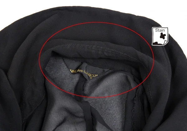 COMME des GARCONS See-through Zip Hem Frill Jacket K-76094_005