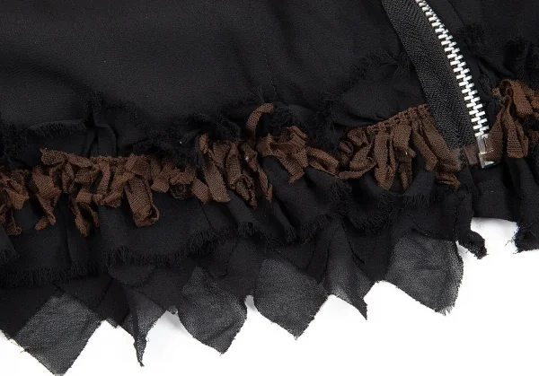 COMME des GARCONS See-through Zip Hem Frill Jacket K-76094_009