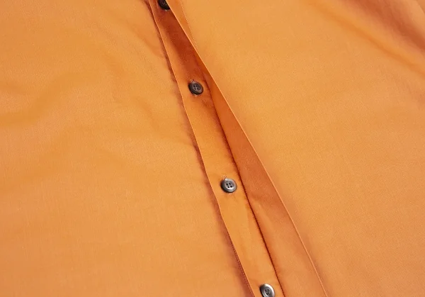 エンポリオアルマーニEMPORIO ARMANI 長袖コットンドレスシャツ オレンジ40 K-76221_007