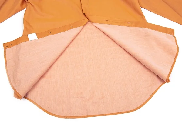 エンポリオアルマーニEMPORIO ARMANI 長袖コットンドレスシャツ オレンジ40 K-76221_008