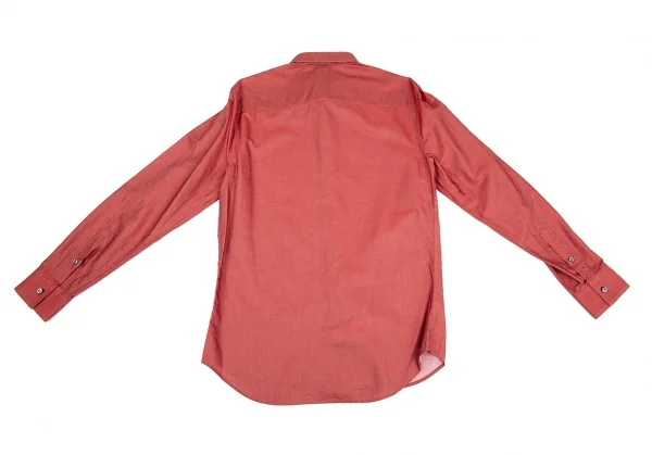 エンポリオアルマーニEMPORIO ARMANI 長袖コットンドレスシャツ エンジ40 K-76222_010