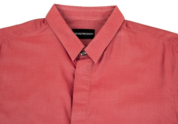 エンポリオアルマーニEMPORIO ARMANI 長袖コットンドレスシャツ エンジ40 K-76222_002