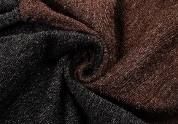 コムデギャルソン シャツCOMME des GARCONS SHIRT 切替ハイネックプルオーバー 茶杢チャコールM K-76246_010