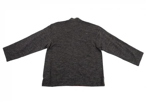 コムデギャルソン シャツCOMME des GARCONS SHIRT 切替ハイネックプルオーバー 茶杢チャコールM K-76246_009