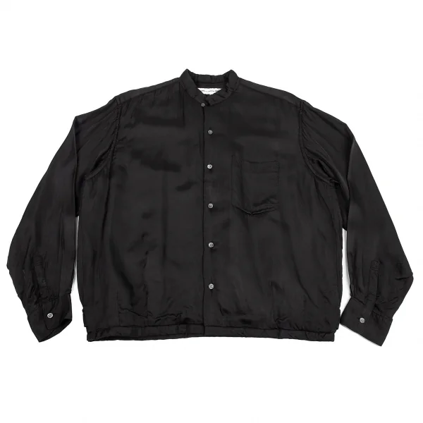 コムデギャルソン シャツCOMME des GARCONS SHIRT 中綿マオカラーレーヨンシャツ
