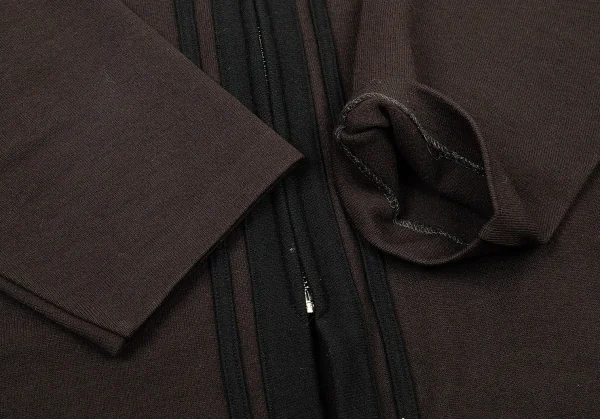 ワイズフォーメンY’s for men パイピングデザインジップウールカーディガン チャコール黒M位 K-76249_006