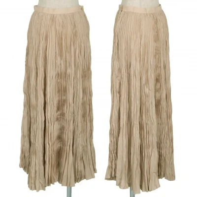 イッセイミヤケISSEY MIYAKE シワプリーツフレアスカート