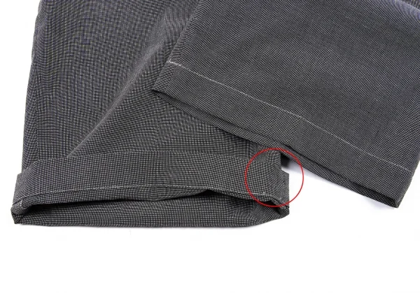 ワイズY's ウエスト切り替えベルトショートパンツ グレー2 K-76324_007