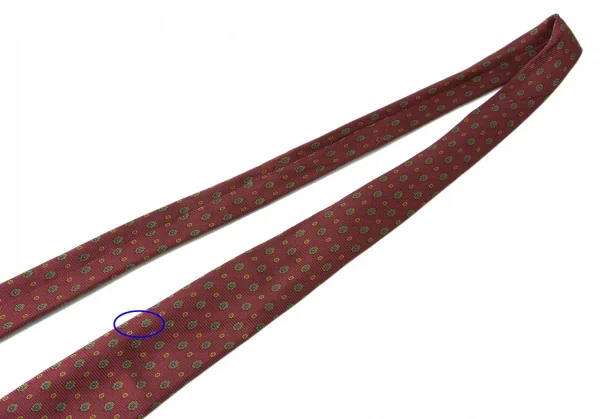 パパスPapas シルク大小花柄ネクタイ 赤他 K-76340_003