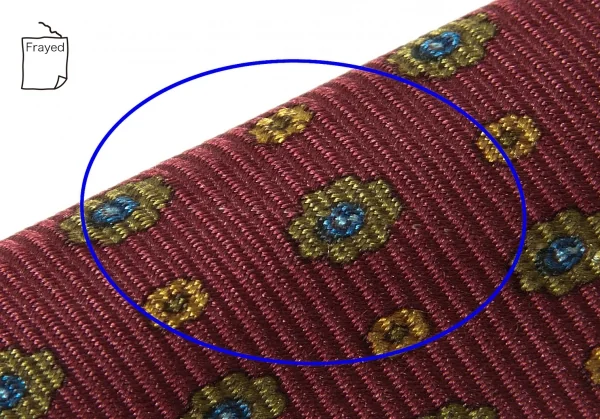 パパスPapas シルク大小花柄ネクタイ 赤他 K-76340_004