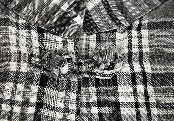 マドモアゼルノンノンMademoiselle NON NON刺繍リネンチャイナチェックジャケット グレー濃淡L位 K-76365_005