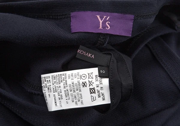 タケシコウサカバイ ワイズ ピンクレーベルTAKESHI KOSAKA by Y's Pink Label バックレース切替コットンワンピース 紺2 K-76373_014