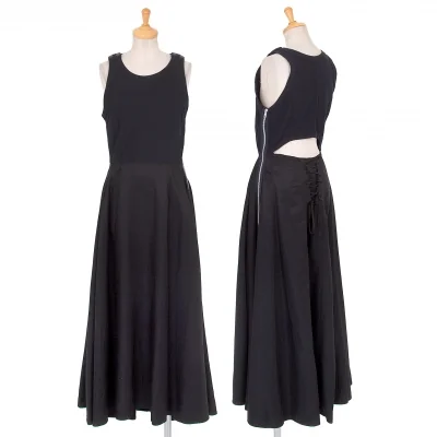 タケシコウサカバイ ワイズ ピンクレーベルTAKESHI KOSAKA by Y's Pink Label バックレース切替コットンワンピース