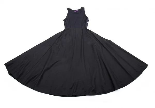 タケシコウサカバイ ワイズ ピンクレーベルTAKESHI KOSAKA by Y's Pink Label バックレース切替コットンワンピース 紺2 K-76373_002