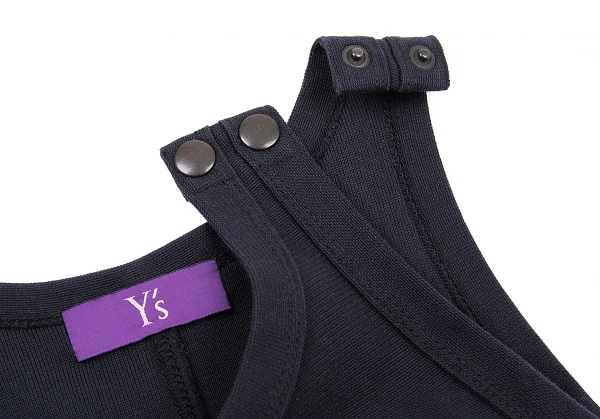 タケシコウサカバイ ワイズ ピンクレーベルTAKESHI KOSAKA by Y's Pink Label バックレース切替コットンワンピース 紺2 K-76373_004