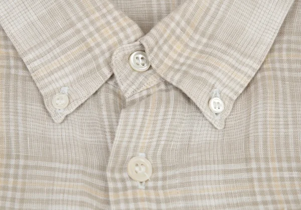 Papas Plaids Linen Short Sleeve Shirt K-76510_003