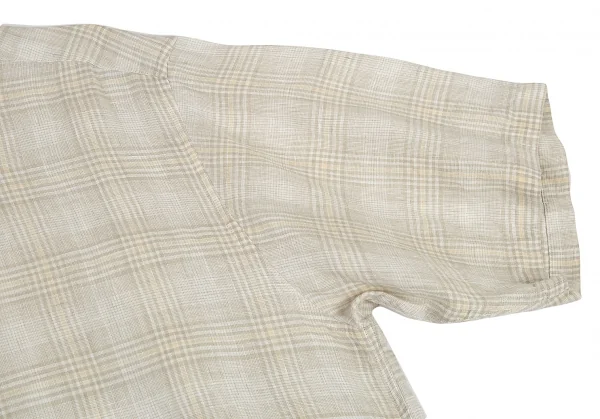 Papas Plaids Linen Short Sleeve Shirt K-76510_005