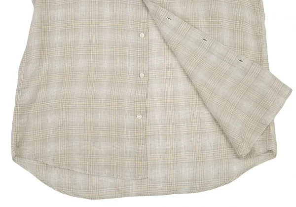 Papas Plaids Linen Short Sleeve Shirt K-76510_007
