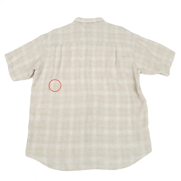 Papas Plaids Linen Short Sleeve Shirt K-76510_008