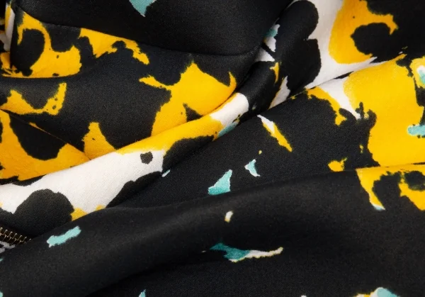 マルニMARNI グラフィックボンディングトップス 白黄黒38 K-76558_012