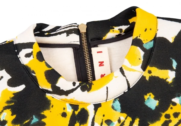 マルニMARNI グラフィックボンディングトップス 白黄黒38 K-76558_004