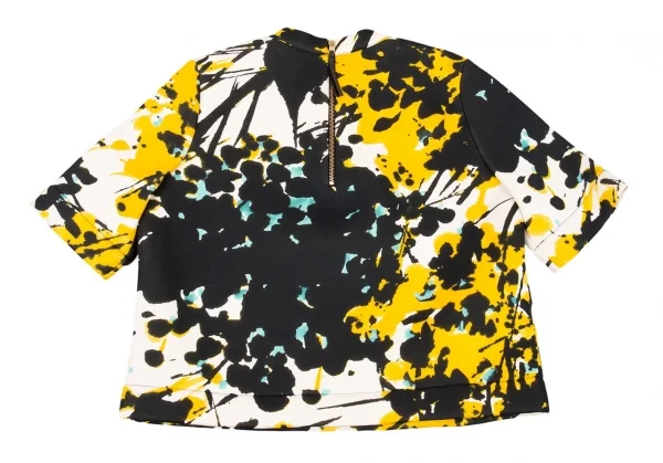 マルニMARNI グラフィックボンディングトップス 白黄黒38 K-76558_008